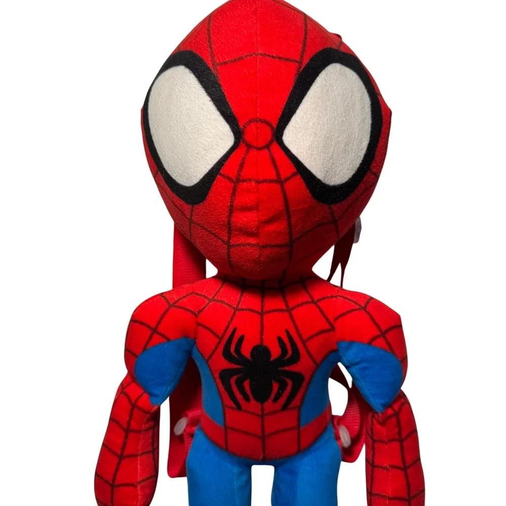 Marvel Spidey‎ and His Amazing Friends Spiderman Plush Backpack Red Blue 18 Inch